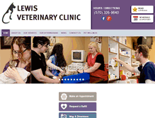 Tablet Screenshot of lewisvetclinic.com